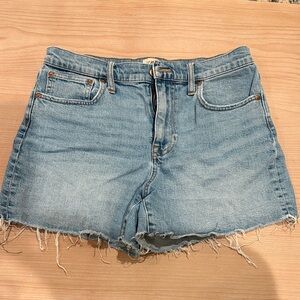 J. Crew Sky Blue Distressed Jean Shorts- SIZE 27!